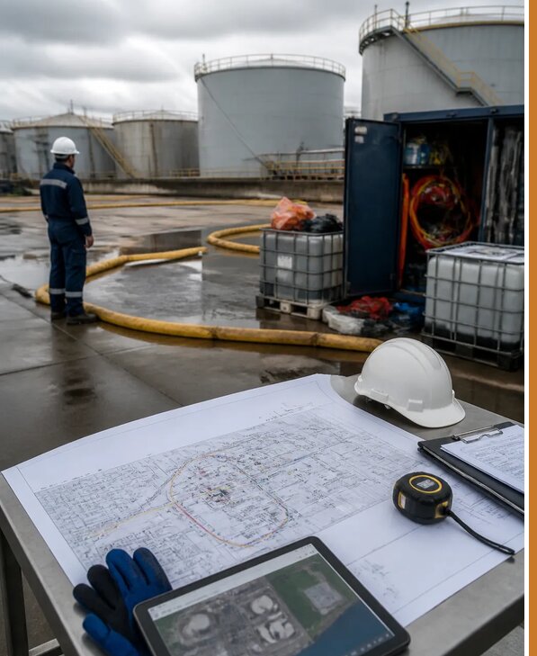 Разработка плана ликвидации разливов нефти в Березниках